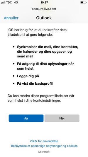 Vælg Ja