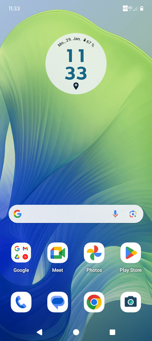 Wählen Sie die Letzten Apps-Taste