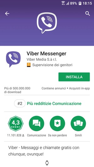 Seleziona INSTALLA