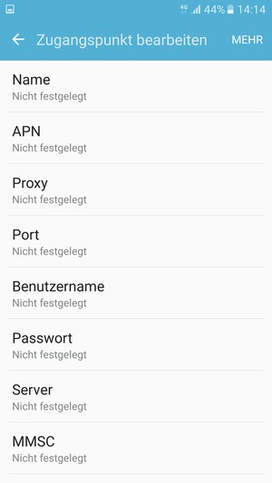 Geben Sie Internet-Informationen ein