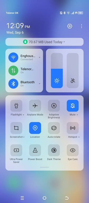 Turn off Wi-Fi and Bluetooth