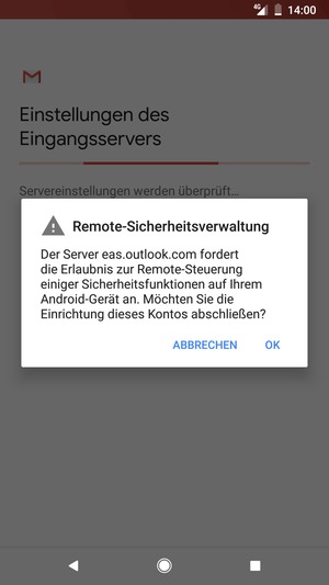 Wählen Sie OK