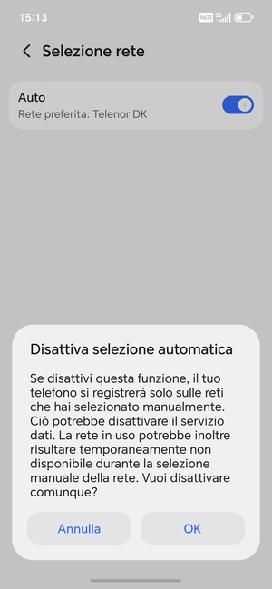 Seleziona OK