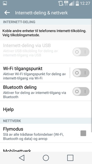 Velg Wi-Fi tilgangspunkt