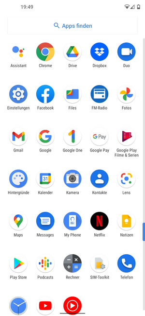 Wählen Sie Einstellungen