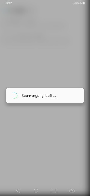 Warten Sie, bis die Suche abgeschlossen ist