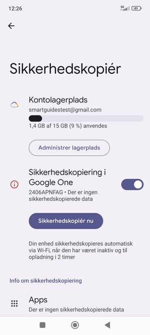 Vælg Kontolagerplads