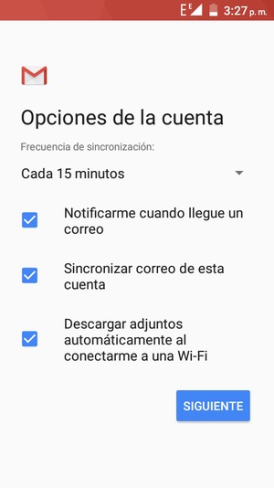 Seleccione SIGUIENTE