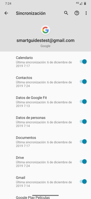 Asegúrese de haber seleccionado Contactos