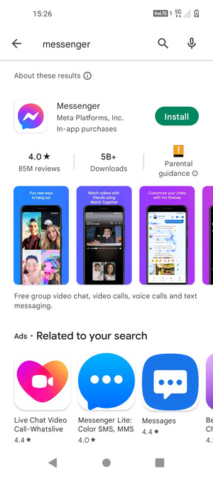 Select the app