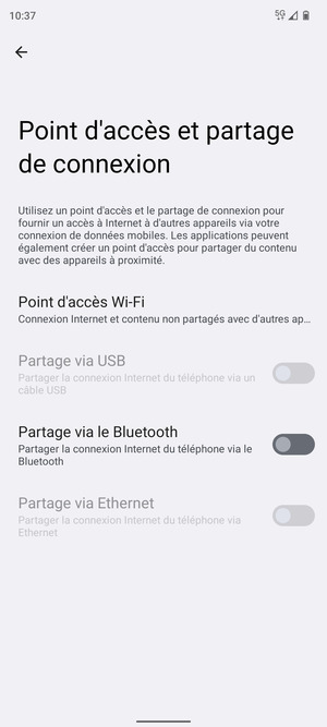 Sélectionnez Point d'accès Wi-Fi
