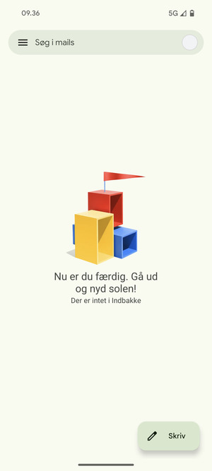 Din konto er klar til brug