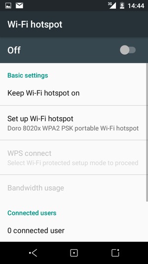 Select Set up Wi-Fi hotspot
