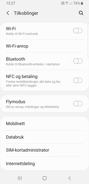 Velg Mobilnett
