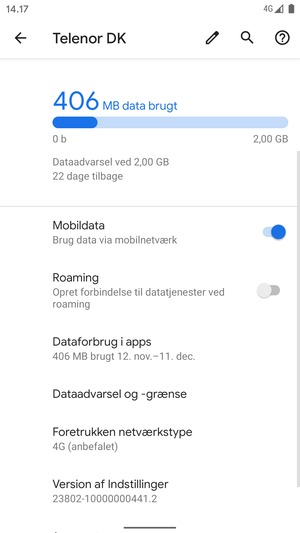 Vælg Foretrukken netværkstype