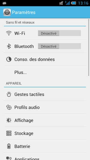 Sélectionnez Plus...