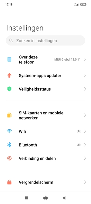 Selecteer SIM-kaarten en mobiele netwerken