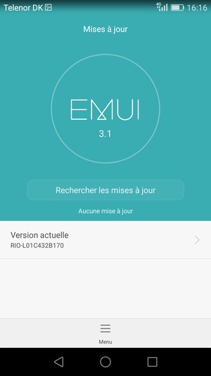 Sélectionnez Rechercher les mises à jour