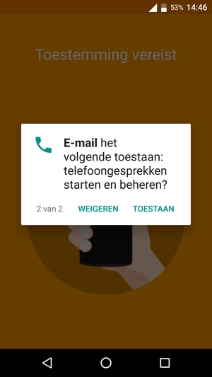Selecteer TOESTAAN