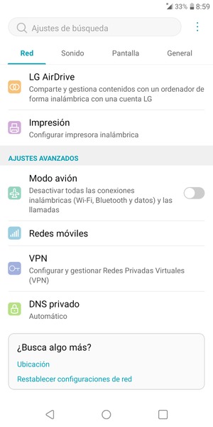 Desplácese y seleccione Redes móviles