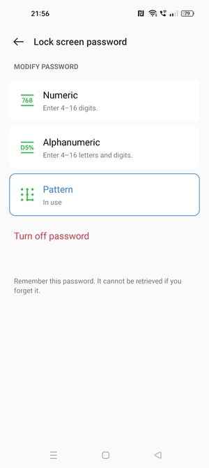 Your phone is now secure with a screen lock