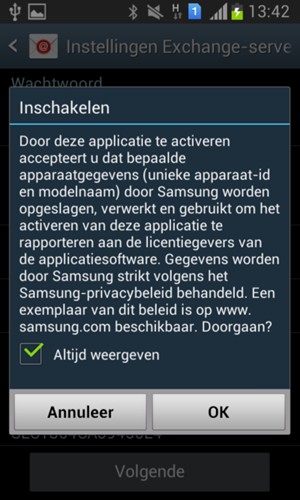 Selecteer OK