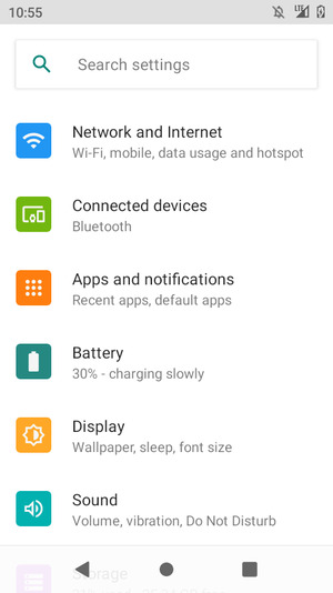 Select Network and Internet