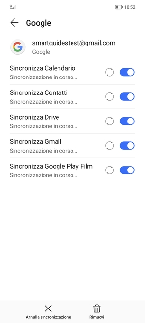 Le tue informazioni verranno sincronizzate