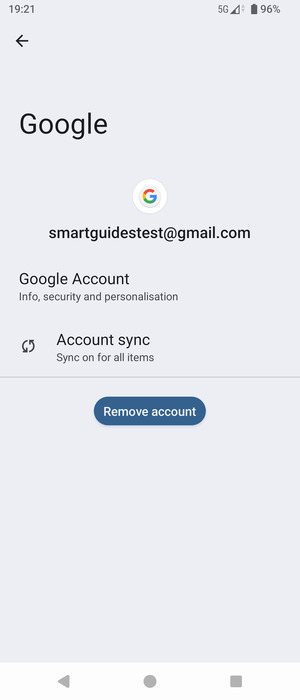 Select Account sync