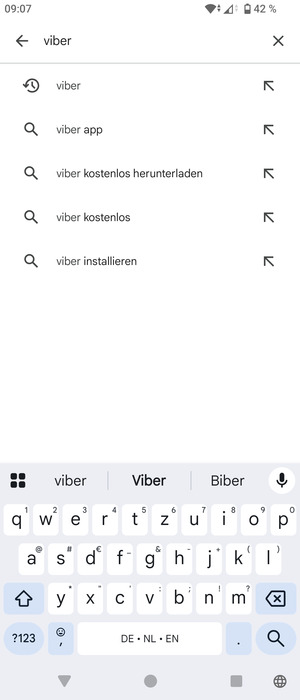 Geben Sie den Namen der App ein und wählen Sie Suchen