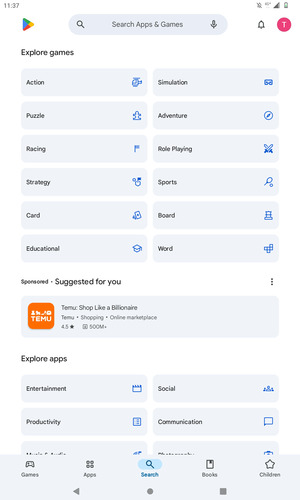 Select the Search bar