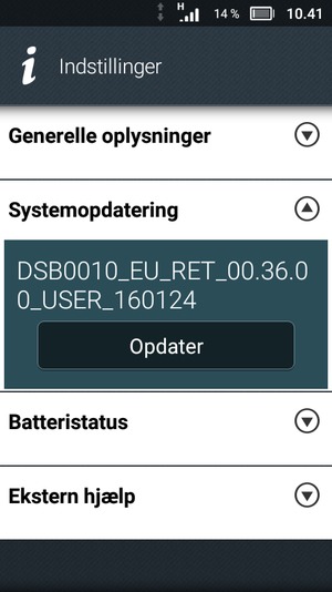 Vælg Opdater