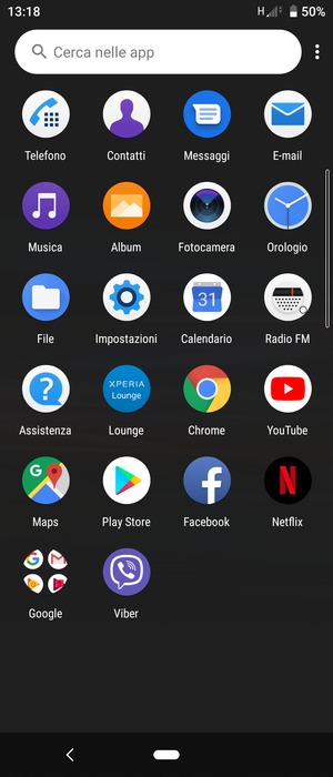 Seleziona Impostazioni