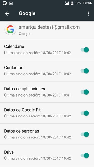 Asegúrese de haber seleccionado Contactos y seleccione el botón Menú