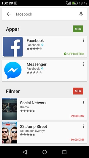 Välj appen