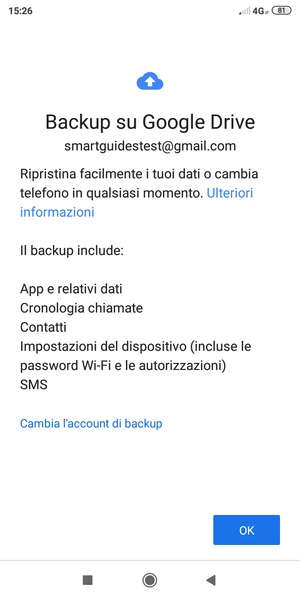Seleziona OK