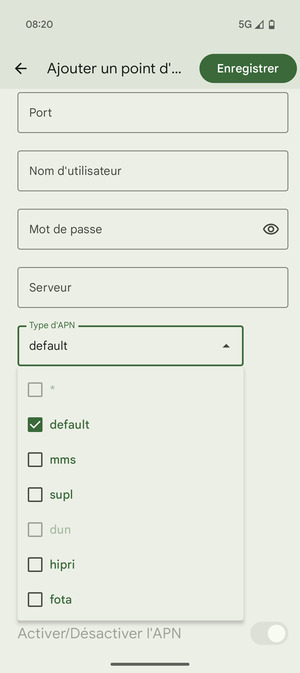 Décochez les cases