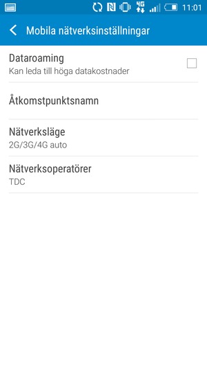 Välj Åtkomstpunktsnamn