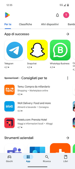 Seleziona Ricerca