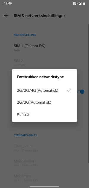 Vælg din foretrukne mulighed