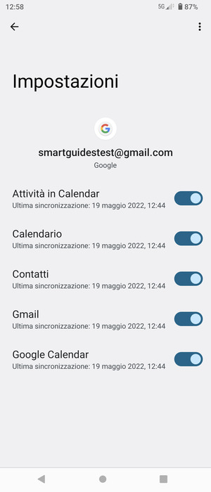 Assicurati che Contatti sia selezionato