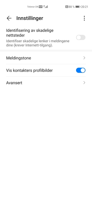 Velg Avansert