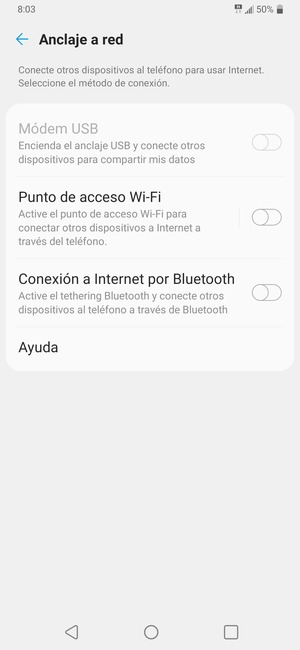 Seleccione Punto de acceso Wi-Fi