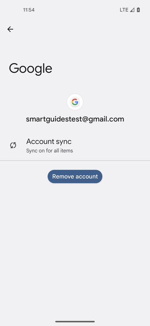 Select Account sync