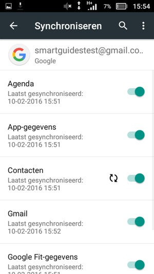 Selecteer de Menu-knop