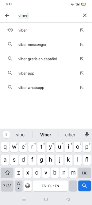 Introduzca el nombre de la aplicación y seleccione Buscar