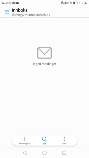 Kontoen er klar til bruk
