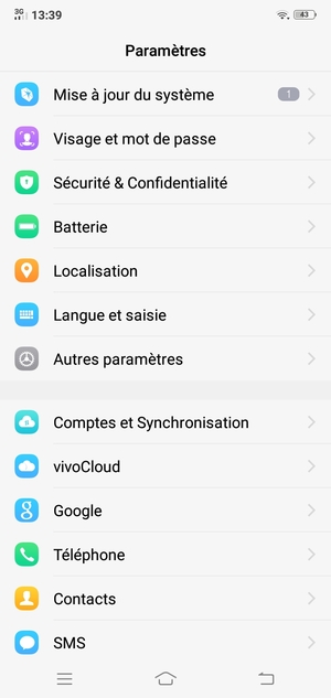 Sélectionnez SMS
