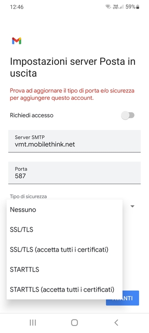 Seleziona Nessuno