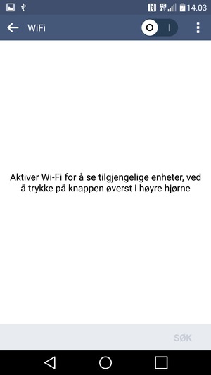 Slå på WiFi